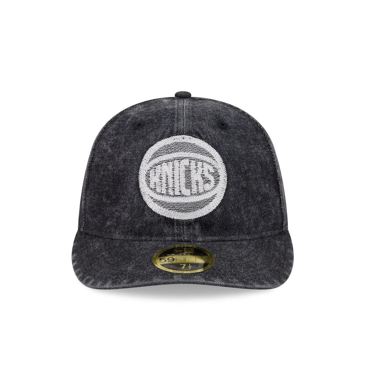 New York Knicks Black Denim Low Profile 59FIFTY Fitted Hat