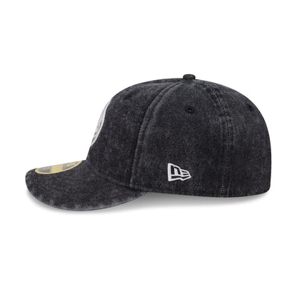 New York Knicks Black Denim Low Profile 59FIFTY Fitted Hat