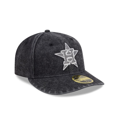 Houston Astros Black Denim Low Profile 59FIFTY Fitted Hat