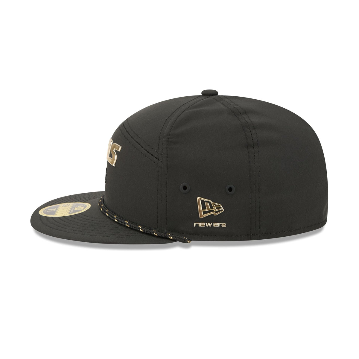 Detroit Lions Gold Logo Rope Split Panel 59FIFTY Fitted Hat