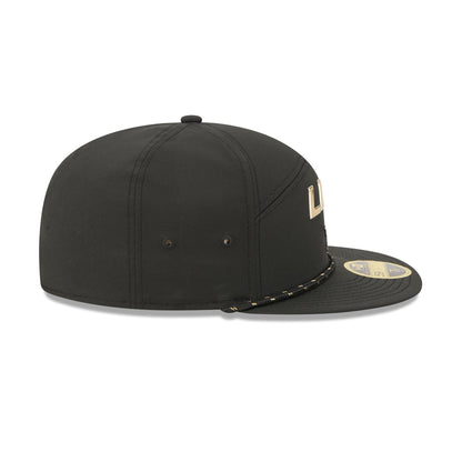 Detroit Lions Gold Logo Rope Split Panel 59FIFTY Fitted Hat