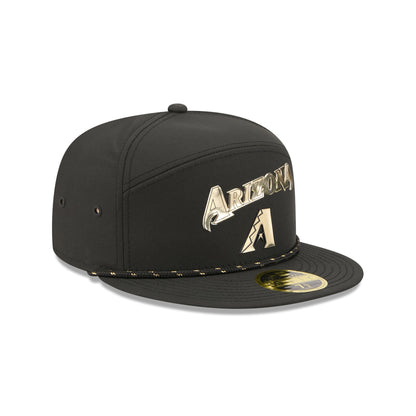Arizona Diamondbacks Gold Logo Rope Split Panel 59FIFTY Fitted Hat