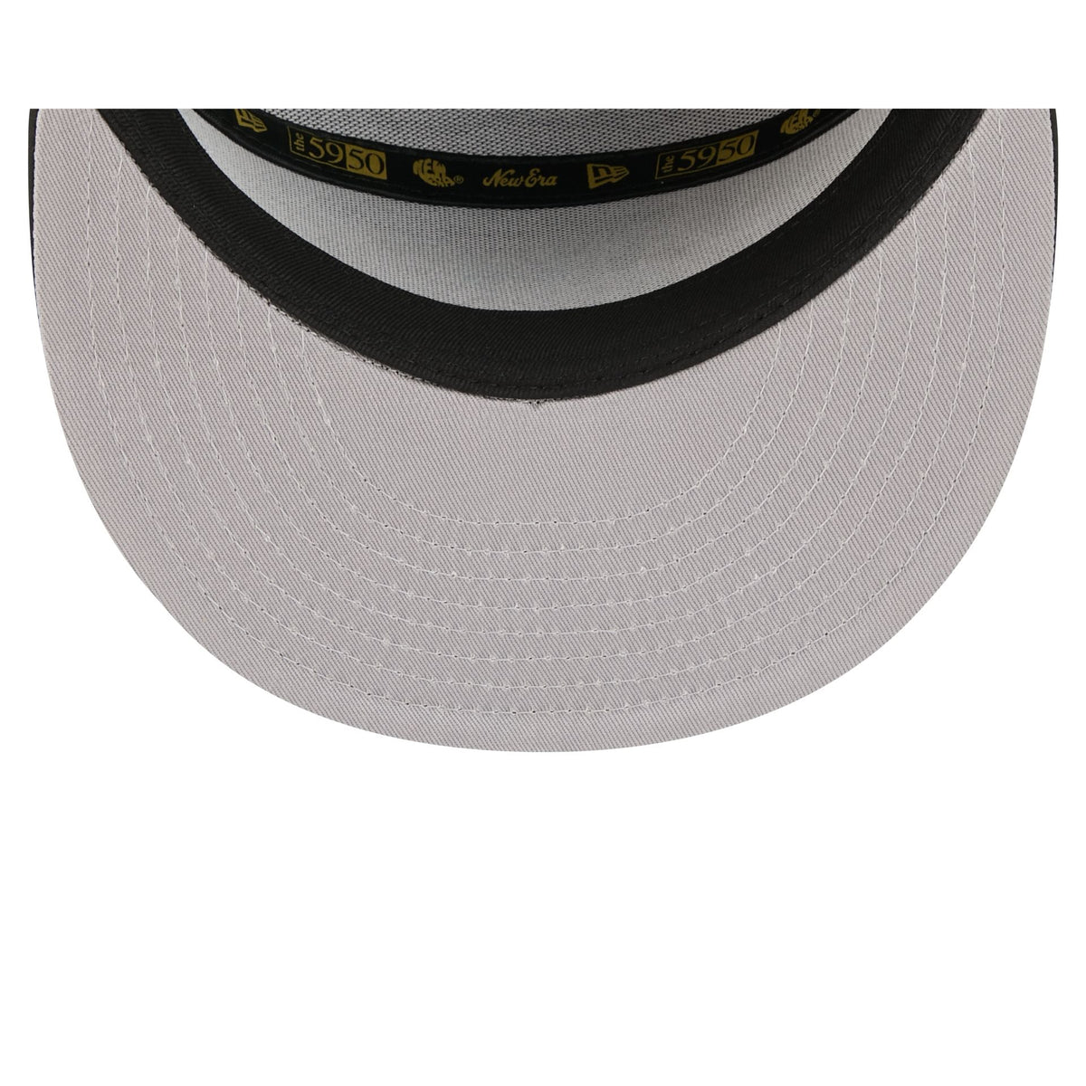 Atlanta Braves Gold Logo Rope Split Panel 59FIFTY Fitted Hat