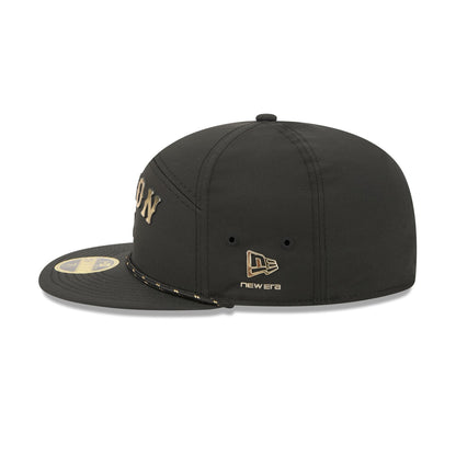 Boston Red Sox Gold Logo Rope Split Panel 59FIFTY Fitted Hat