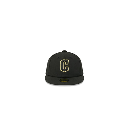 Cleveland Guardians Gold Logo Mini 59FIFTY Fitted Hat