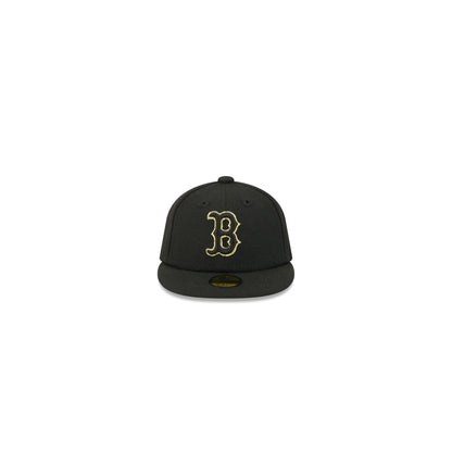 Boston Red Sox Gold Logo Mini 59FIFTY Fitted Hat