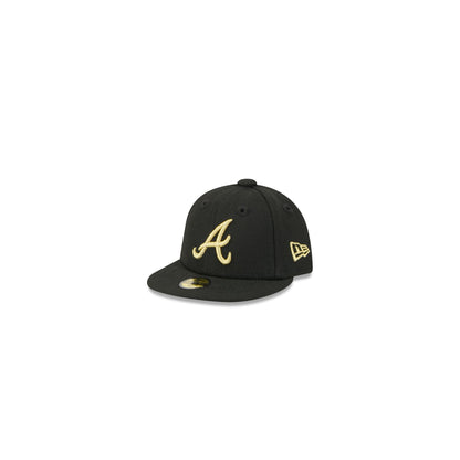 Atlanta Braves Gold Logo Mini 59FIFTY Fitted Hat
