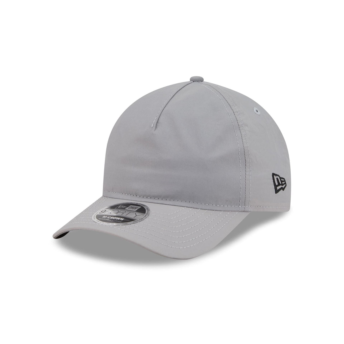 New Era Cap Black Platinum Tier Crinkle Nylon 9FORTY M-Crown A-Frame Snapback Hat