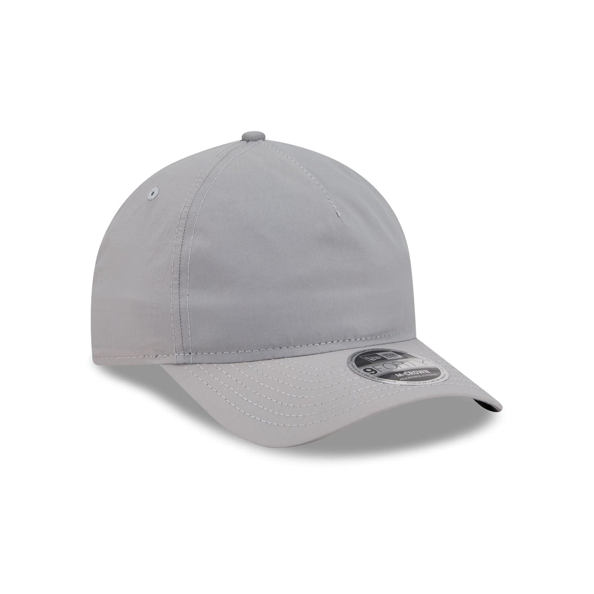 New Era Cap Black Platinum Tier Crinkle Nylon 9FORTY M-Crown A-Frame Snapback Hat