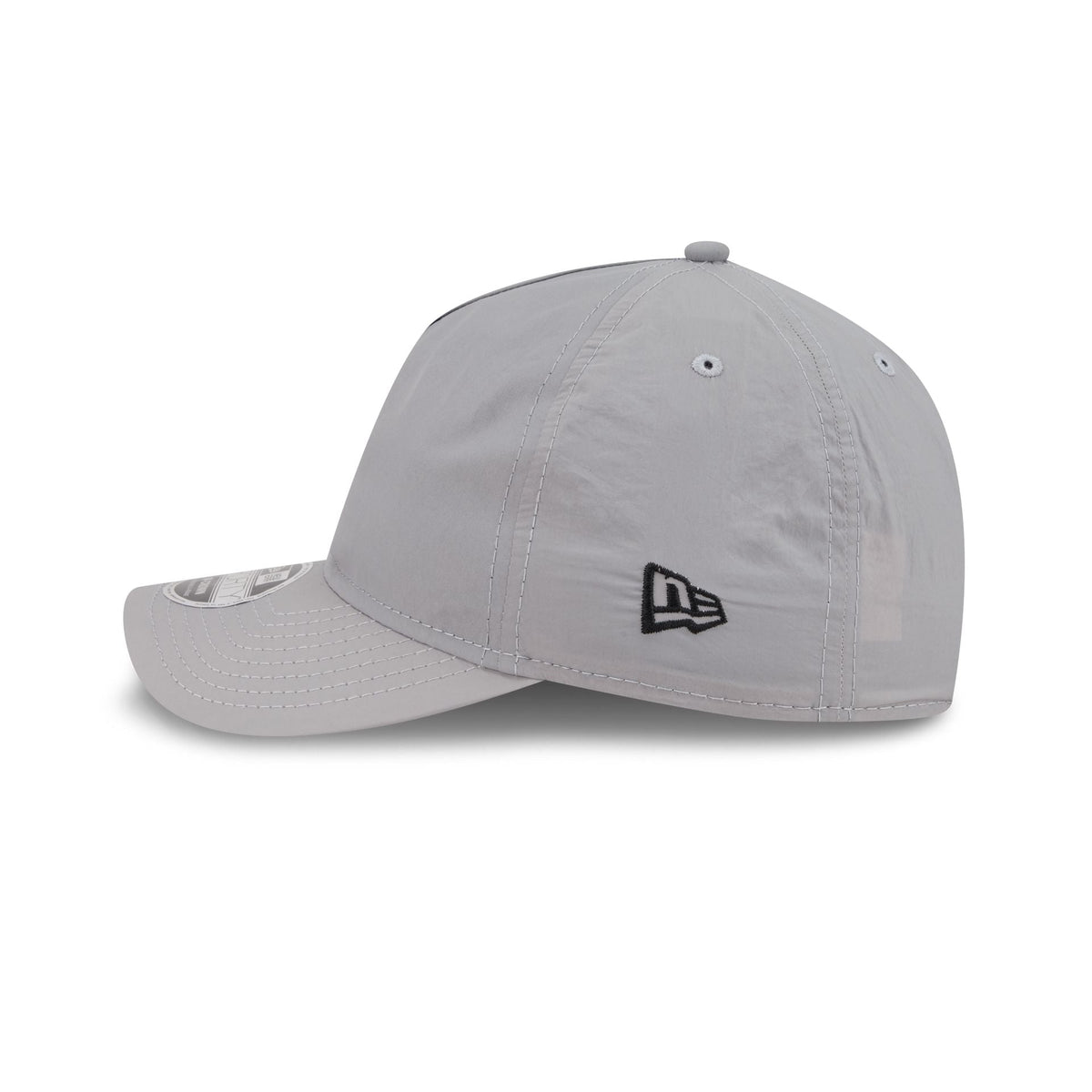 New Era Cap Black Platinum Tier Crinkle Nylon 9FORTY M-Crown A-Frame Snapback Hat