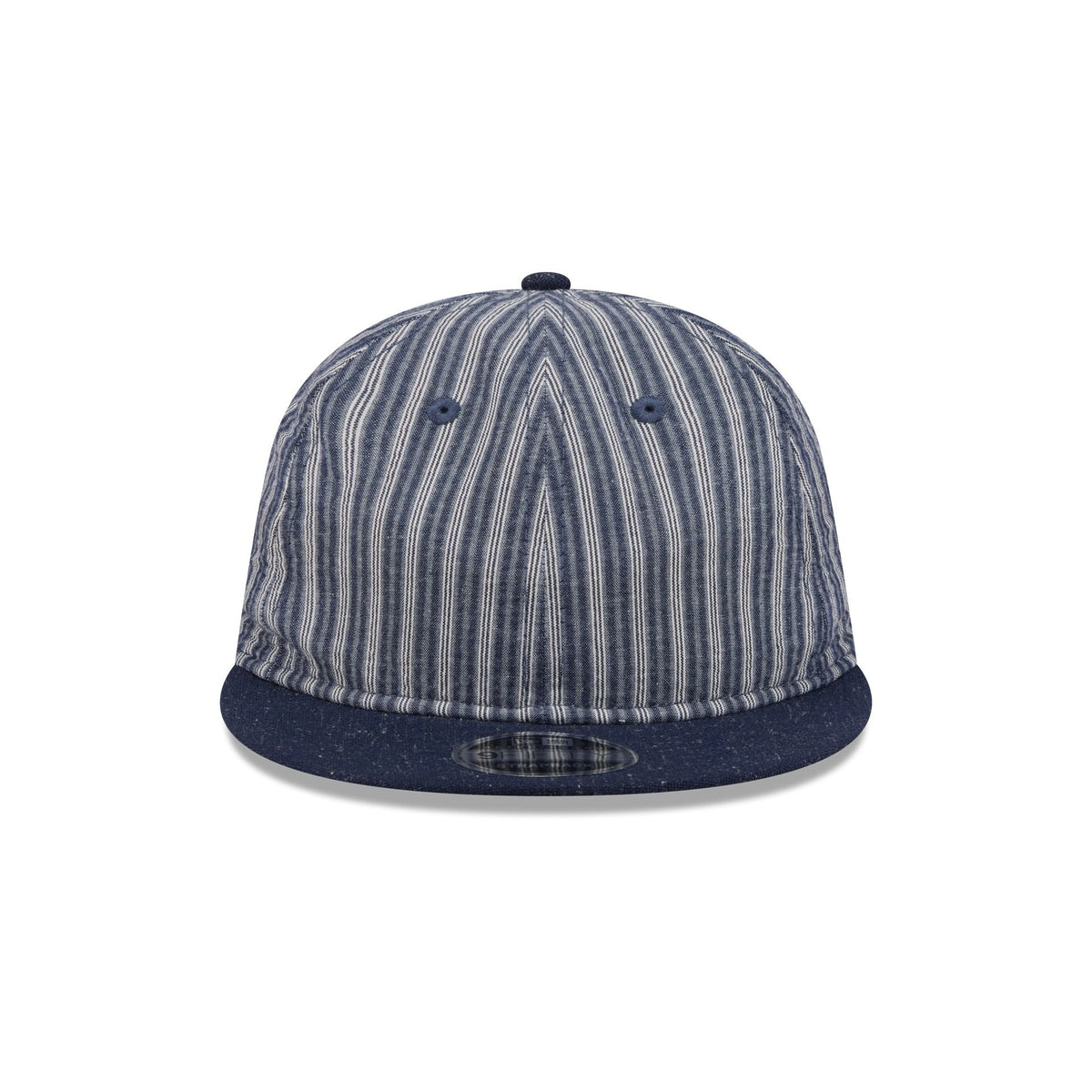 New Era Cap Gold Tier Linen Pinstripe Retro Crown 9FIFTY Adjustable Hat