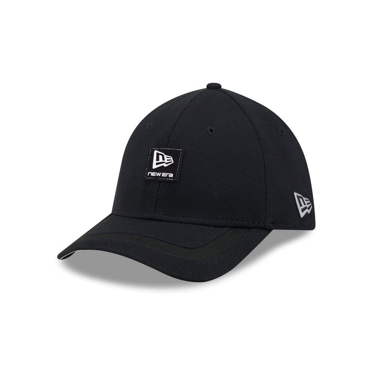 New Era Cap Black Cotton 39THIRTY M-Crown Stretch Fit Hat