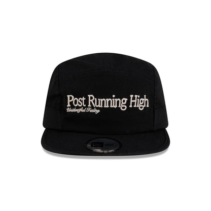 Hermanos Koumori Post Running High Script Black Camper Adjustable Hat