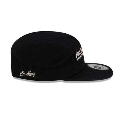 Hermanos Koumori Post Running High Script Black Camper Adjustable Hat