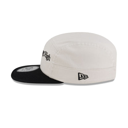 Hermanos Koumori Post Running High Script Stone Camper Adjustable Hat