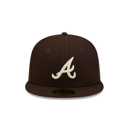 Atlanta Braves Brown Basic 59FIFTY Fitted Hat