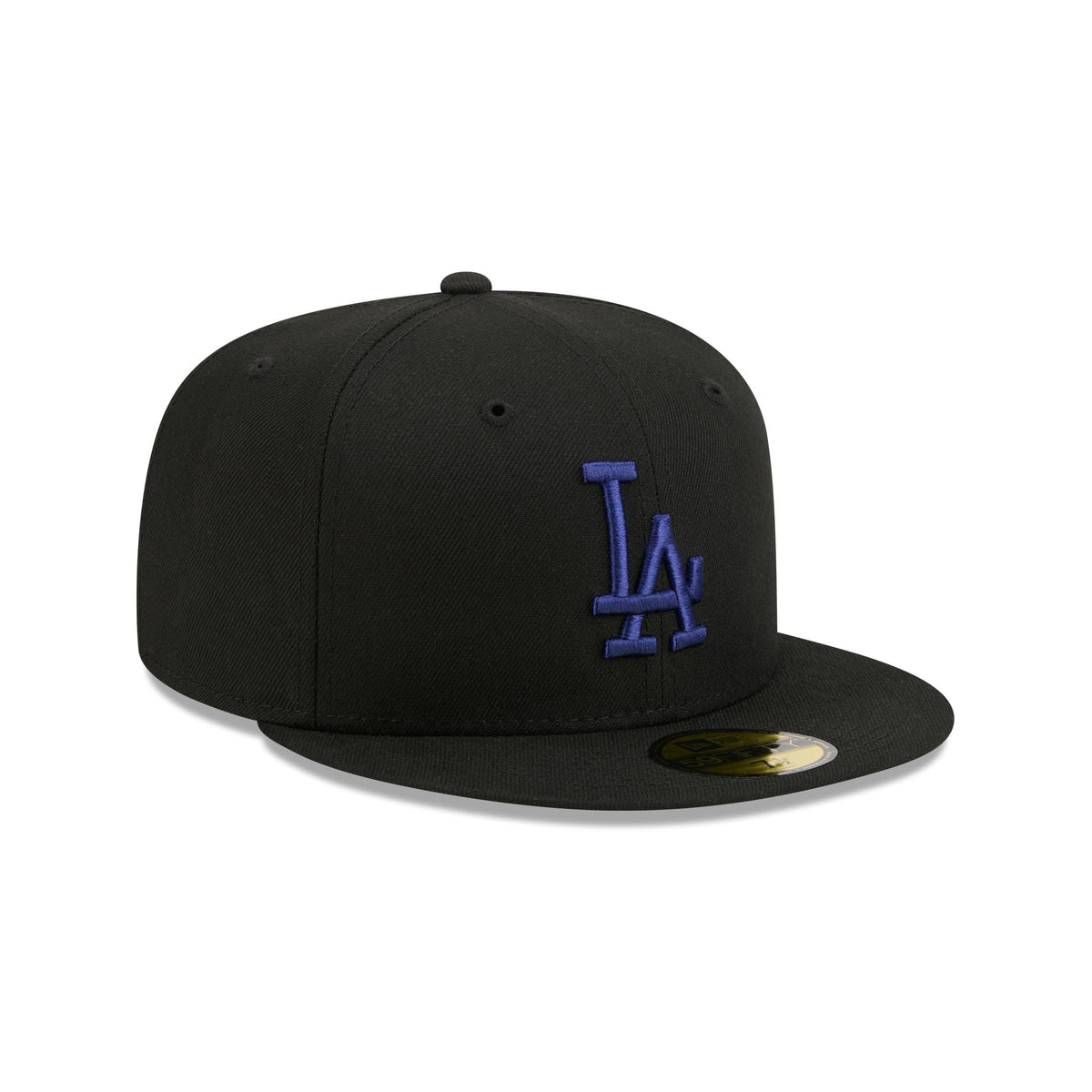 Los Angeles Dodgers Black Basic 59FIFTY Fitted Hat