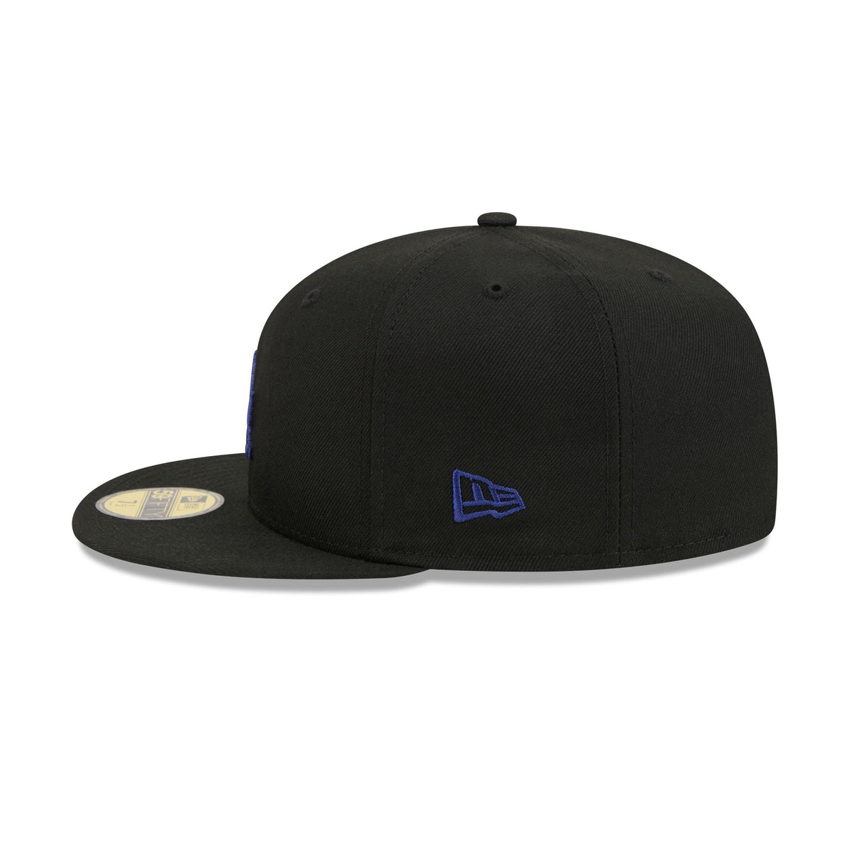 Los Angeles Dodgers Black Basic 59FIFTY Fitted Hat