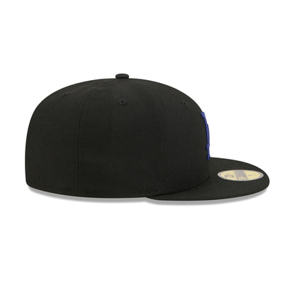 Los Angeles Dodgers Black Basic 59FIFTY Fitted Hat