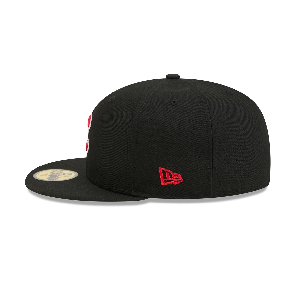 Chicago Cubs Black Basic 59FIFTY Fitted Hat