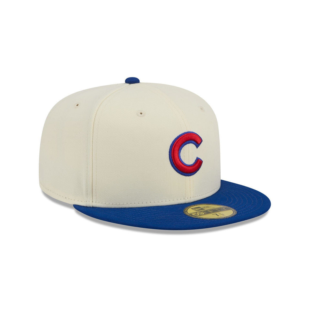 Chicago Cubs Chrome White Basic 59FIFTY Fitted Hat