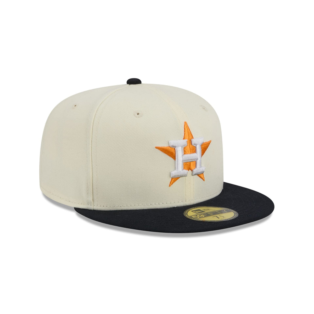 Houston Astros Chrome White Basic 59FIFTY Fitted Hat