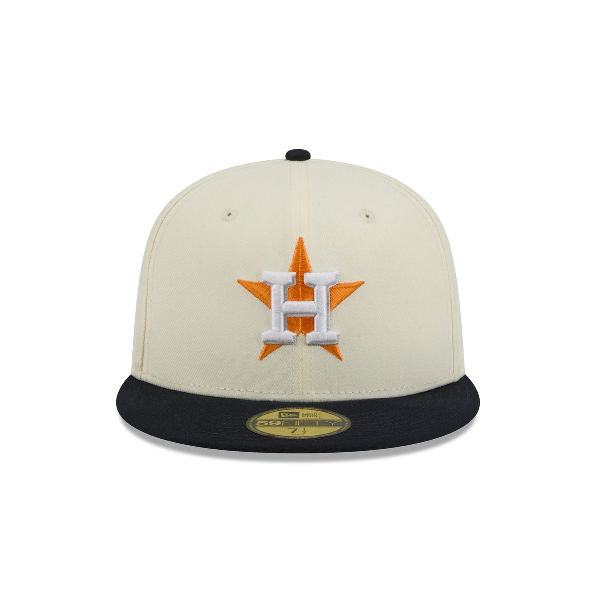 Houston Astros Chrome White Basic 59FIFTY Fitted Hat