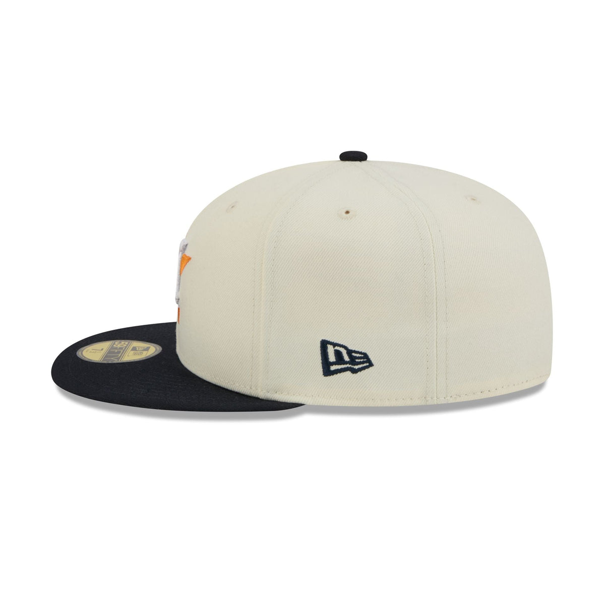 Houston Astros Chrome White Basic 59FIFTY Fitted Hat