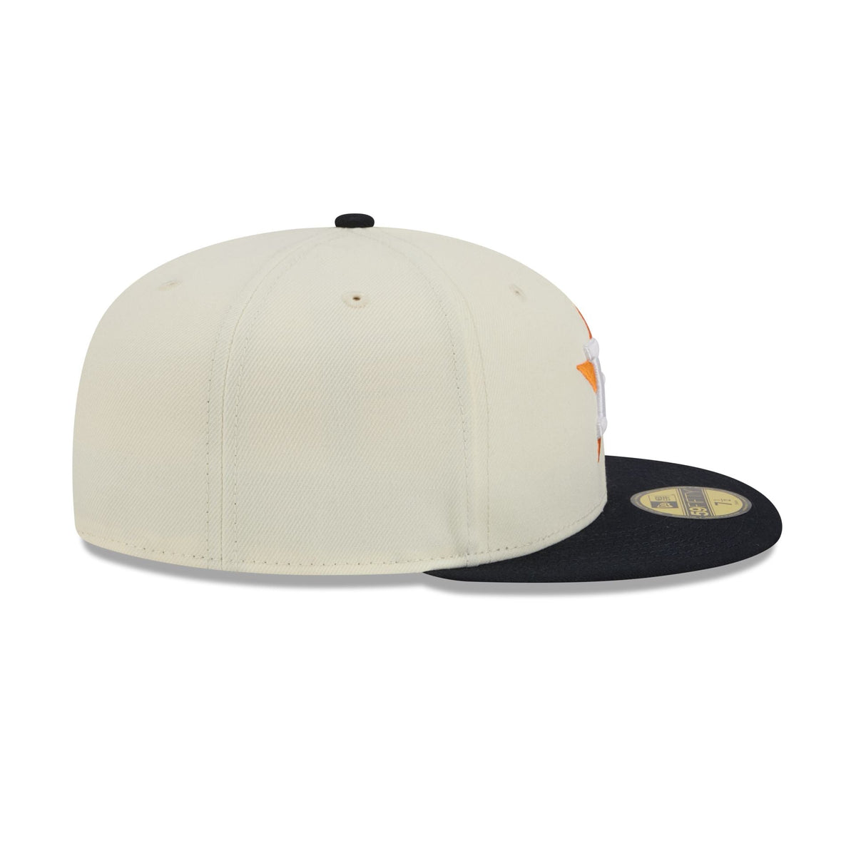 Houston Astros Chrome White Basic 59FIFTY Fitted Hat