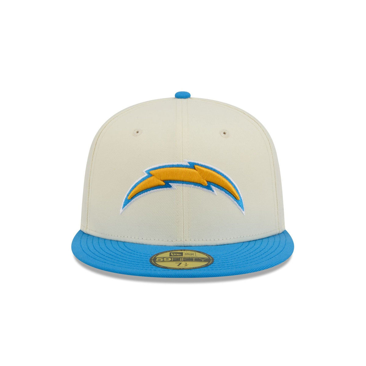 Los Angeles Chargers Chrome White Basic 59FIFTY Fitted Hat