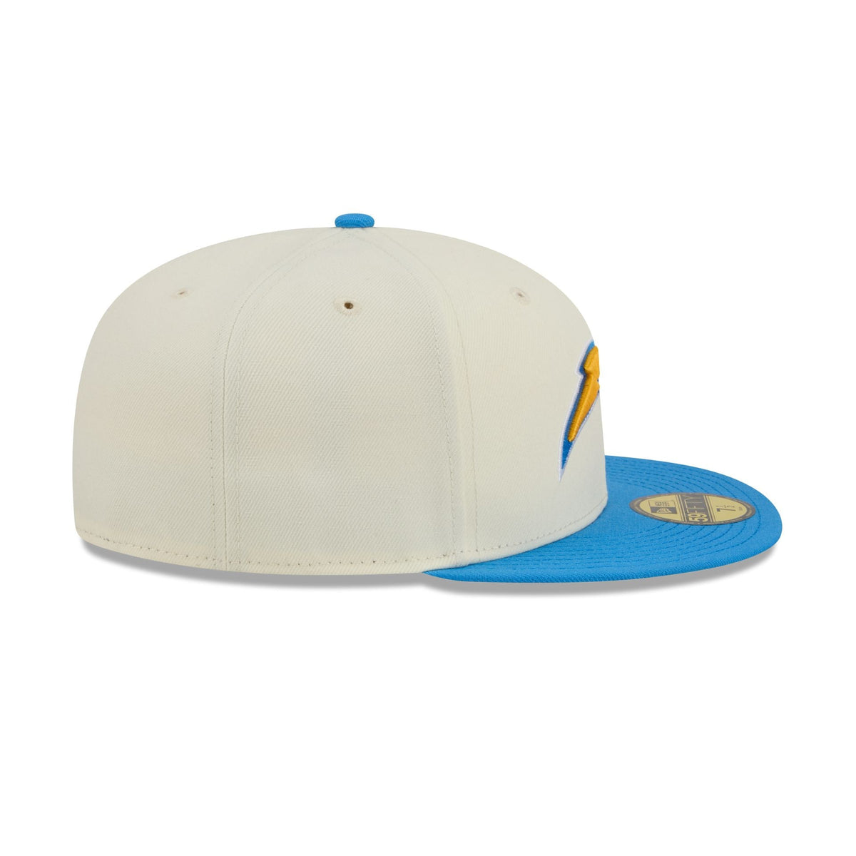 Los Angeles Chargers Chrome White Basic 59FIFTY Fitted Hat