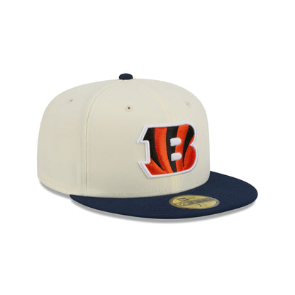 Cincinnati Bengals Chrome White Basic 59FIFTY Fitted Hat