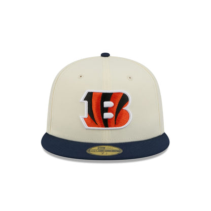 Cincinnati Bengals Chrome White Basic 59FIFTY Fitted Hat
