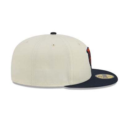 Chicago Bears Chrome White Basic 59FIFTY Fitted Hat