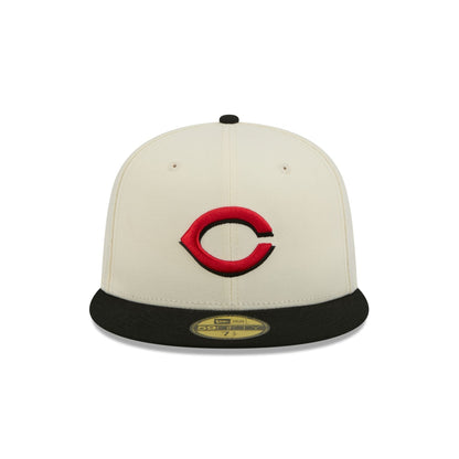 Cincinnati Reds Chrome White Basic 59FIFTY Fitted Hat