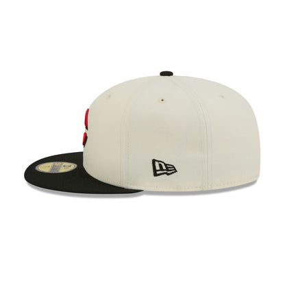 Cincinnati Reds Chrome White Basic 59FIFTY Fitted Hat