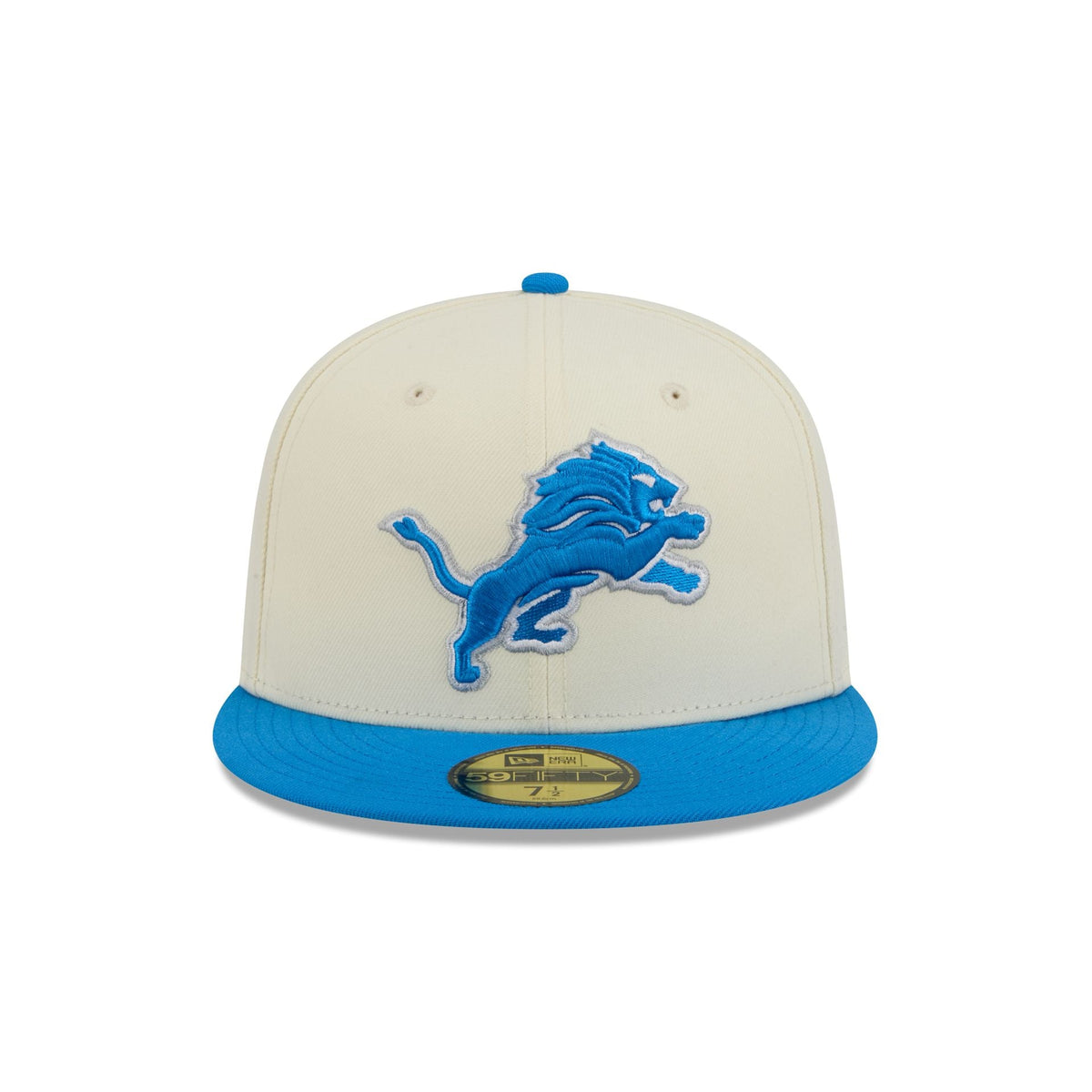 Detroit Lions Chrome White Basic 59FIFTY Fitted Hat