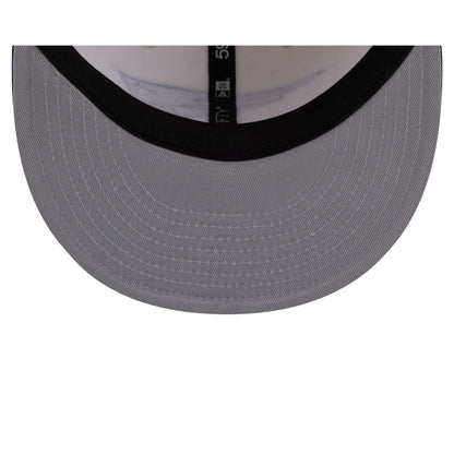 New England Patriots Chrome White Basic 59FIFTY Fitted Hat