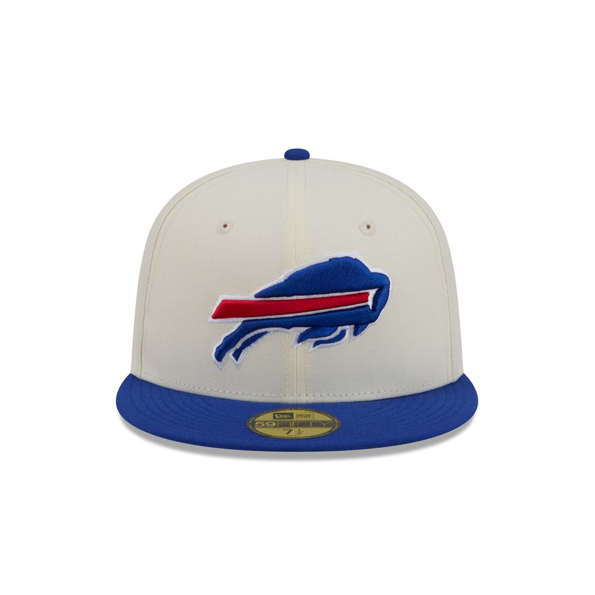Buffalo Bills Chrome White Basic 59FIFTY Fitted Hat