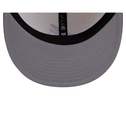 Atlanta Braves Chrome White Basic 59FIFTY Fitted Hat