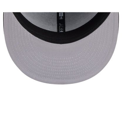 Atlanta Braves Black and White Basic 59FIFTY Fitted Hat