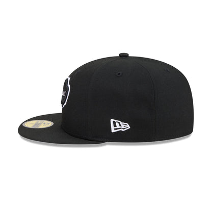 Buffalo Bills Black and White Basic 59FIFTY Fitted Hat