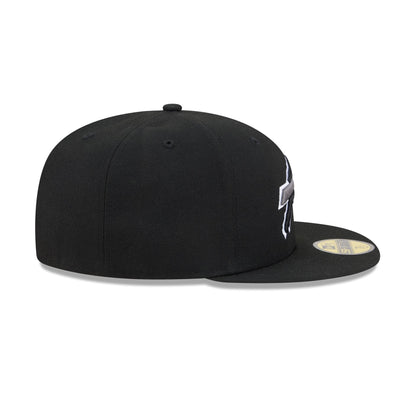Buffalo Bills Black and White Basic 59FIFTY Fitted Hat