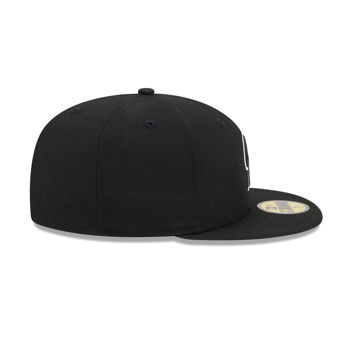 Colorado Rockies Black and White Basic 59FIFTY Fitted Hat