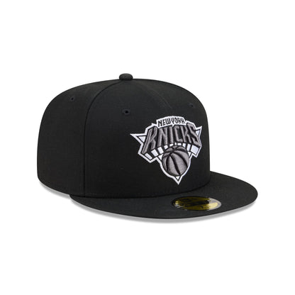 New York Knicks Black and White Basic 59FIFTY Fitted Hat