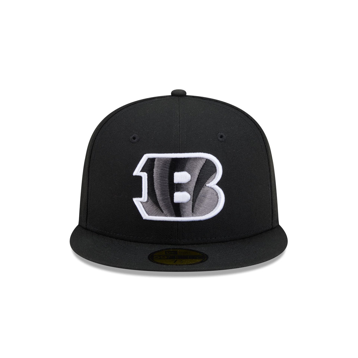 Cincinnati Bengals Black and White Basic 59FIFTY Fitted Hat