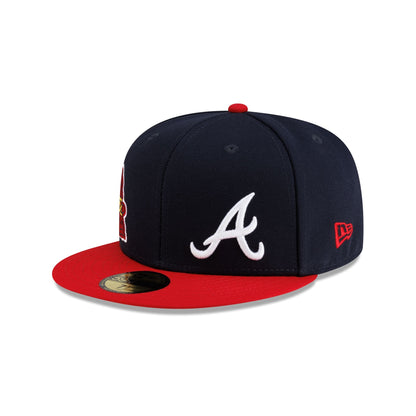 Atlanta Braves Premium Multi Logo 59FIFTY Fitted Hat