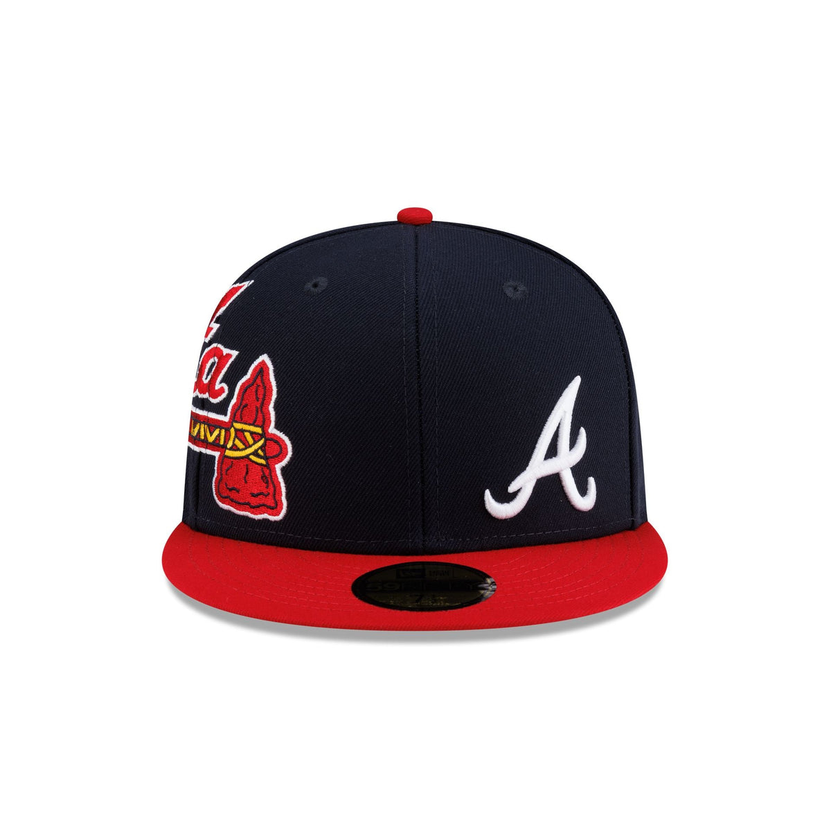Atlanta Braves Premium Multi Logo 59FIFTY Fitted Hat