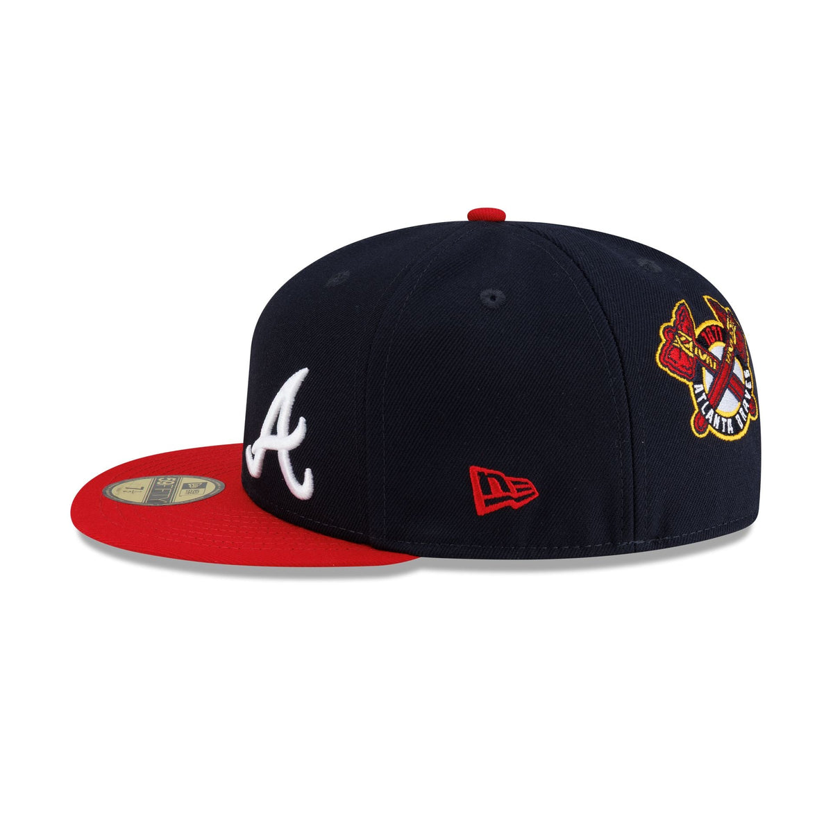 Atlanta Braves Premium Multi Logo 59FIFTY Fitted Hat