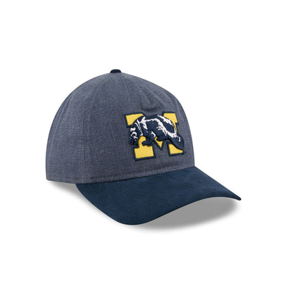 Michigan Wolverines Herringbone Team Colors 9TWENTY A-Frame Adjustable Hat